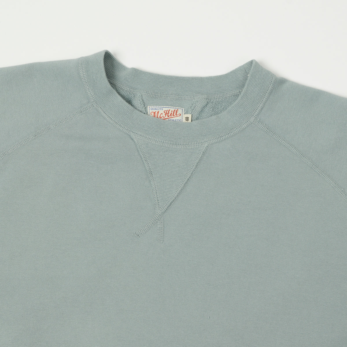 TOYS McCOY Short Sleeve Military Sweatshirt - Saxe Grey