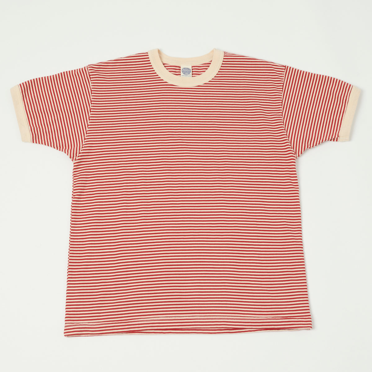 TOYS McCOY 'The Great American Hero' Stripe T-Shirt - Ivory/Red