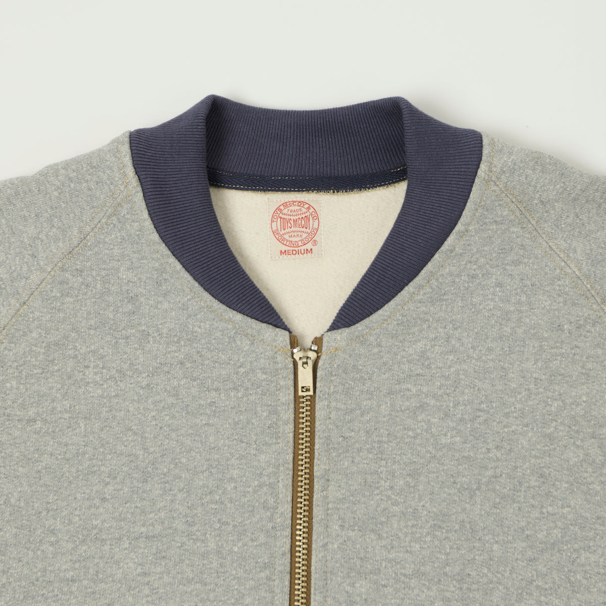 TOYS McCOY C-2 Zip Through Sweat - Grey/Navy