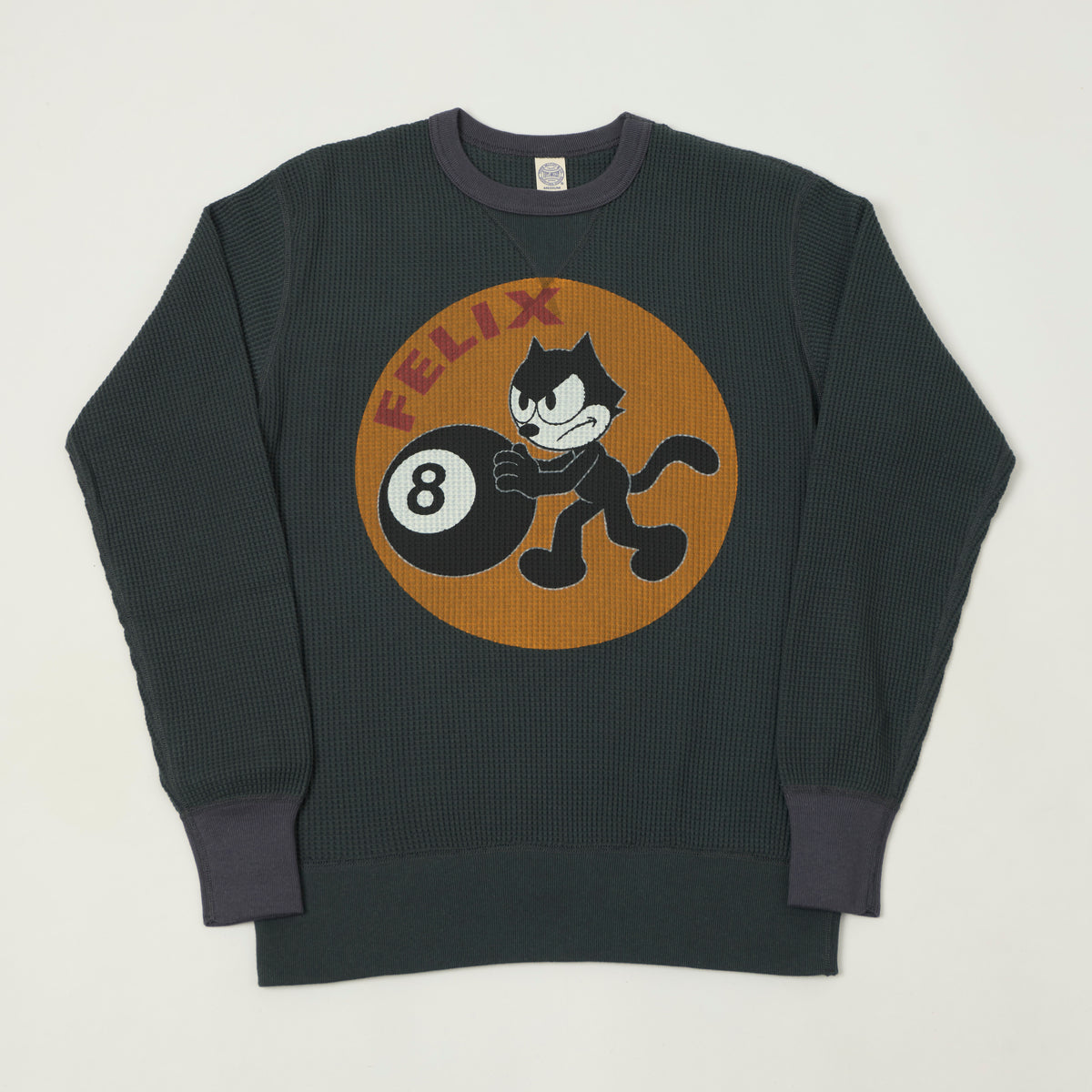 TOYS McCOY Felix '8 Ball' Thermal Sweatshirt - Black