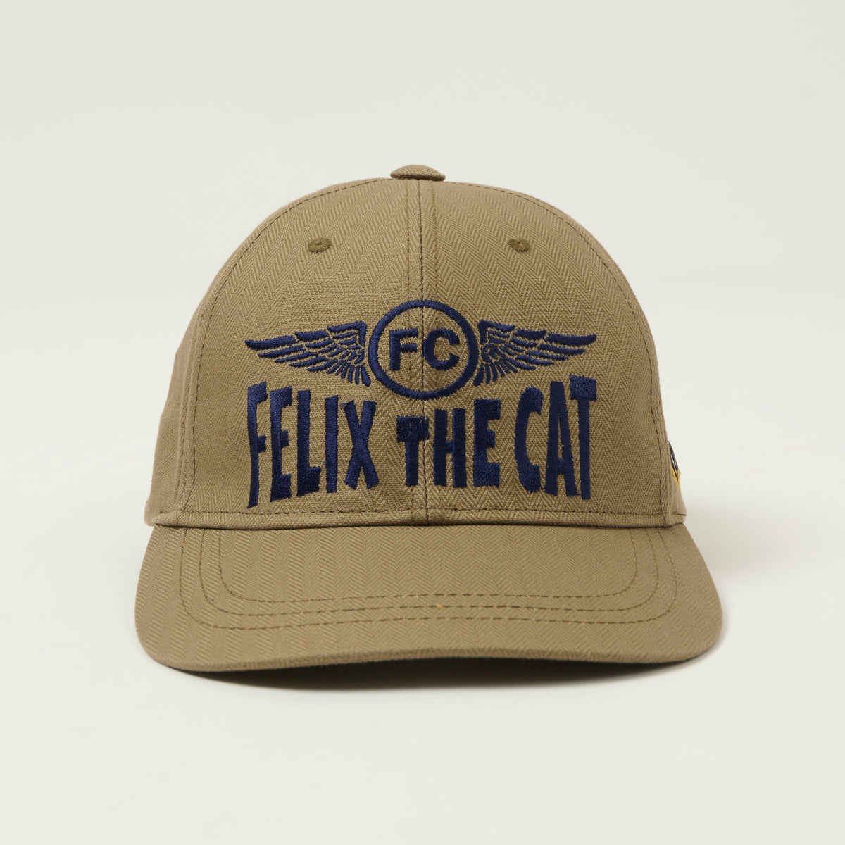 TOYS McCOY 'Felix The Cat' Cotton Herringbone Cap - Khaki