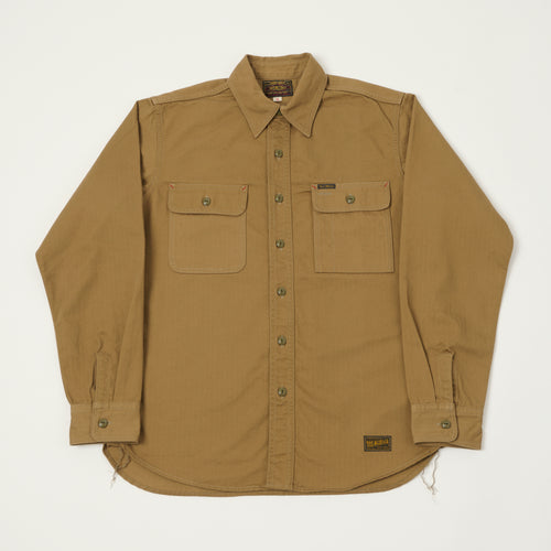 TOYS McCOY Herringbone Twill Dockers Work Shirt - Khaki