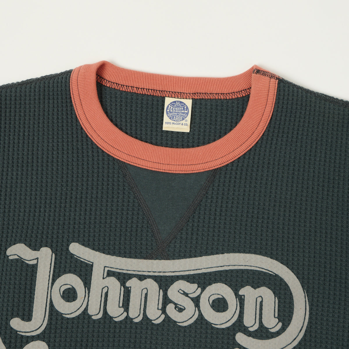 TOYS McCOY 'Johnson Motors' Waffle Knit Sweatshirt - Black