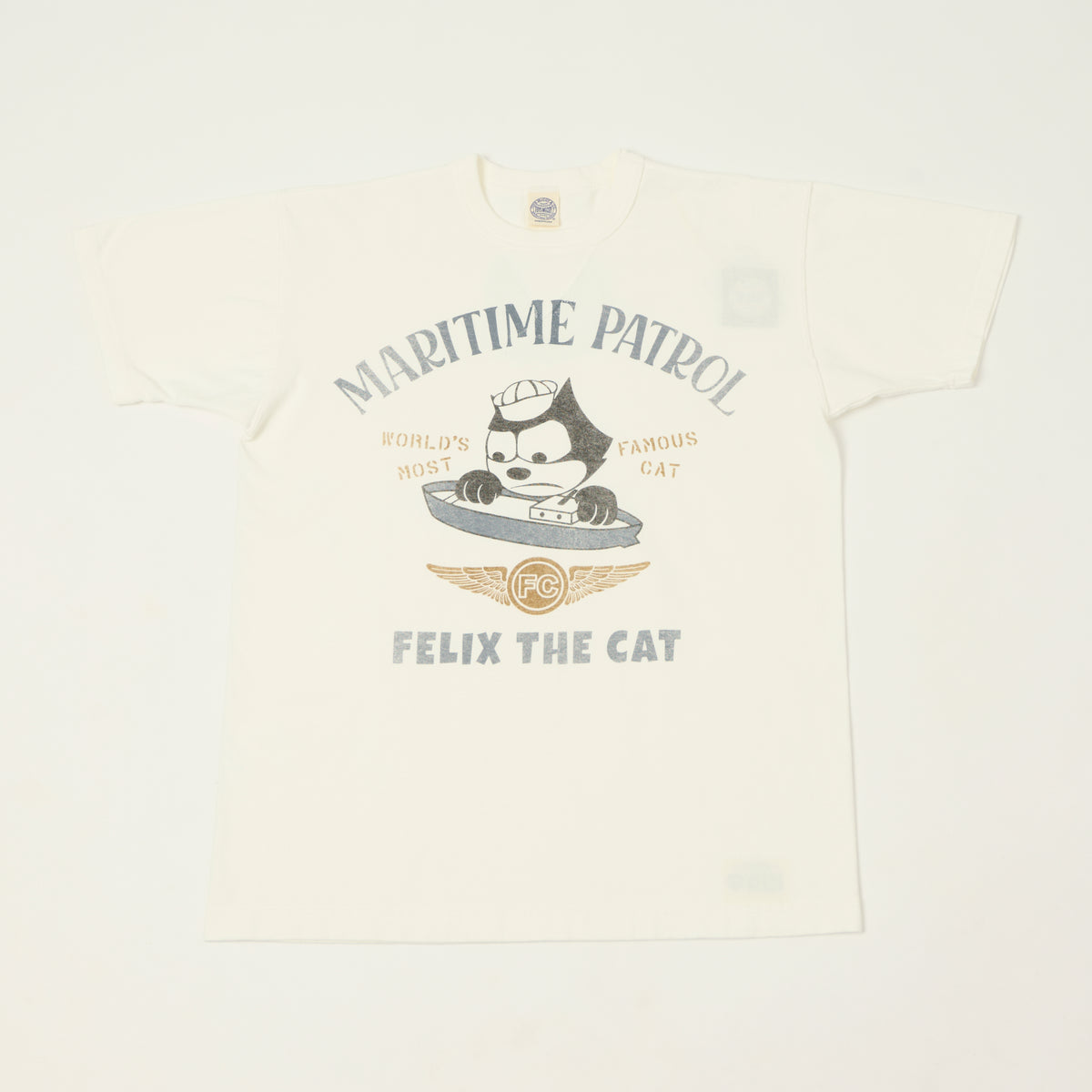 TOYS McCOY Felix The Cat 'Maritime Partrol' T-Shirt - Off White