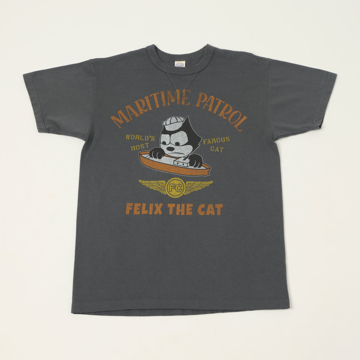 TOYS McCOY Felix The Cat 'Maritime Partrol' T-Shirt - Black