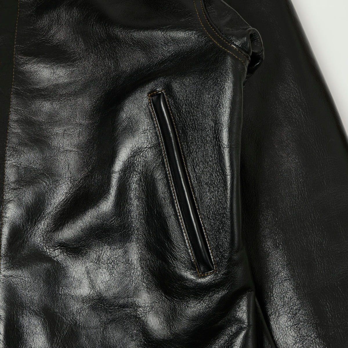 TOYS McCOY U.S. Navy N-1 Horsehide Leather Deck Jacket - Black