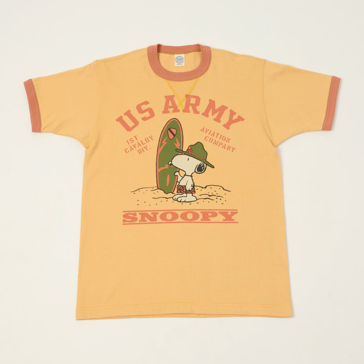 TOYS McCOY Snoopy 'U.S. Army' T-Shirt - Yellow