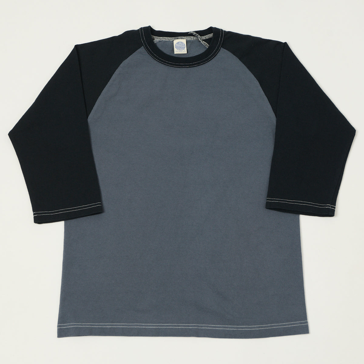 TOYS McCOY Raglan Sleeve Baseball T-Shirt - Blue/Black