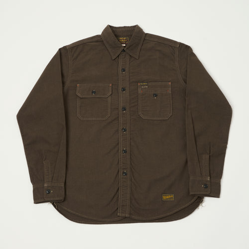 TOYS McCOY 'Sidewinder' Brushed Flannel Work Shirt - Brown
