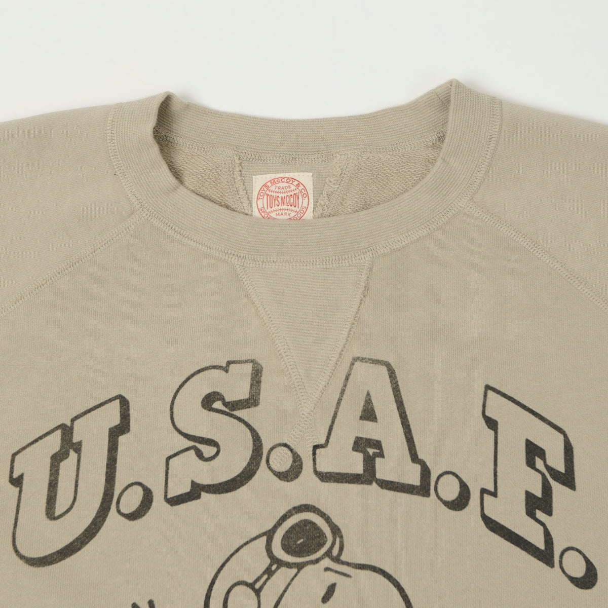 TOYS McCOY Snoopy 'Flying Ace USAF' Sweatshirt - Sand