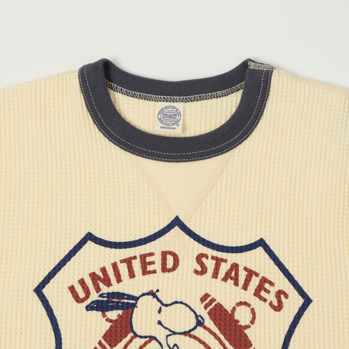 TOYS McCOY Snoopy 'US Coast Guard' Thermal Sweatshirt - Natural