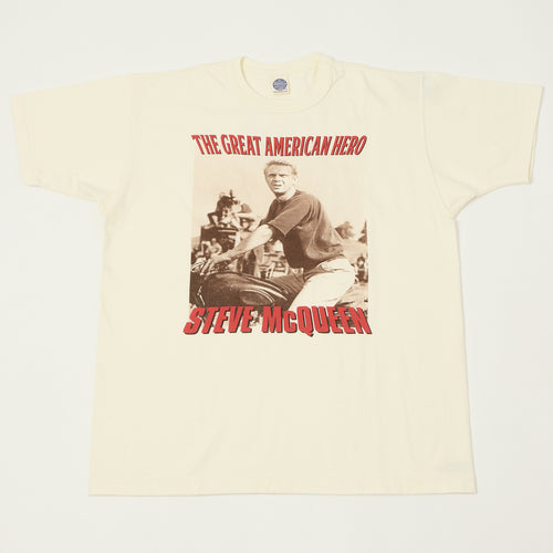 TOYS McCOY Steve McQueen 'The Great American Hero' T-Shirt - Off White