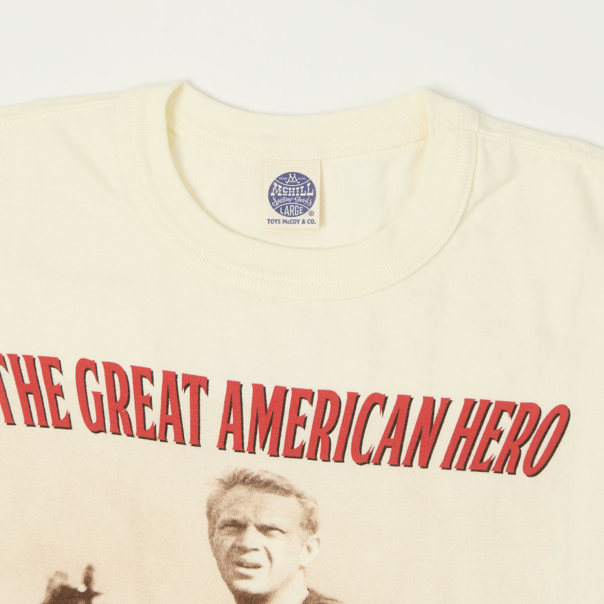 TOYS McCOY Steve McQueen 'The Great American Hero' T-Shirt - Off White