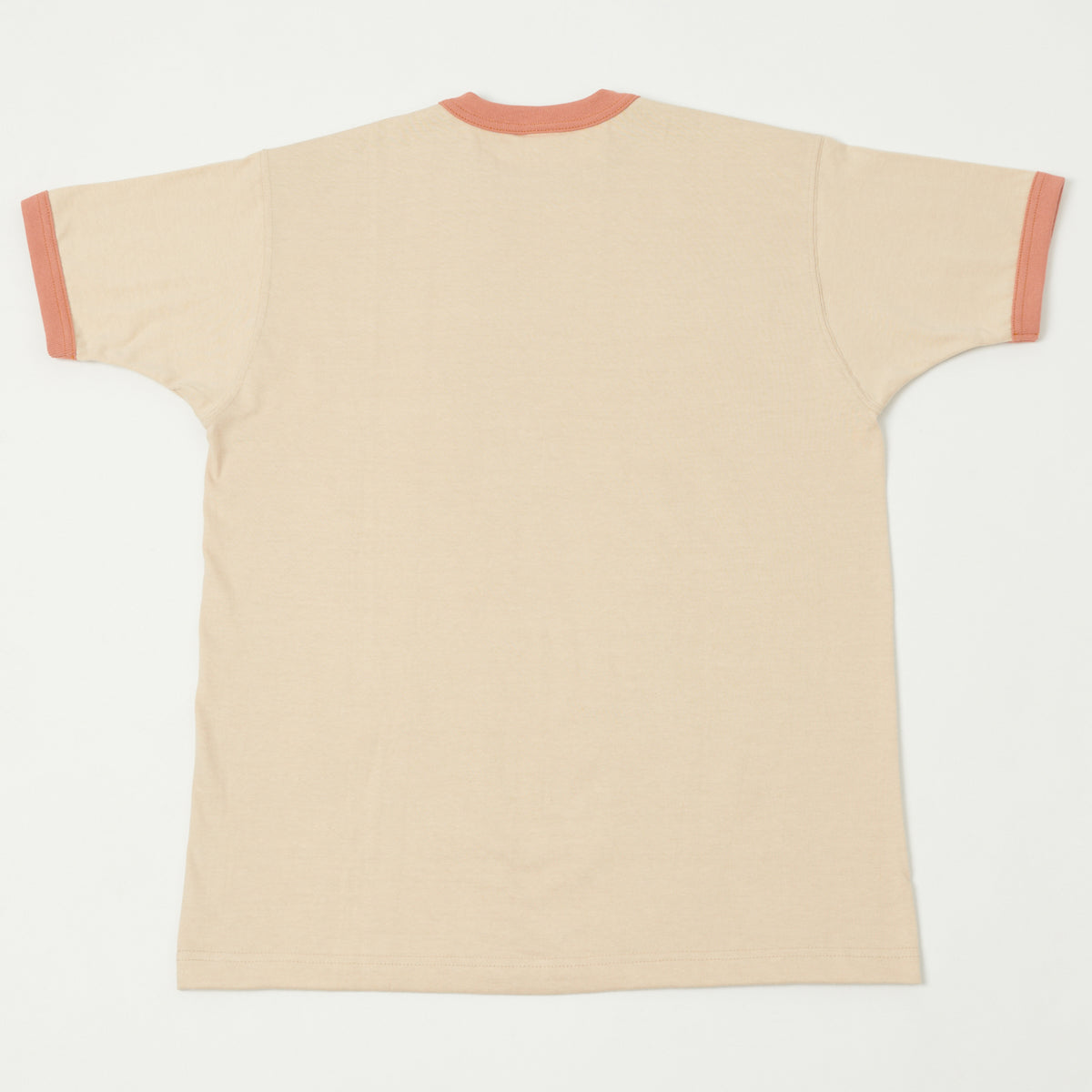 TOYS McCOY Ringer Pocket T-Shirt - Beige/Carrot