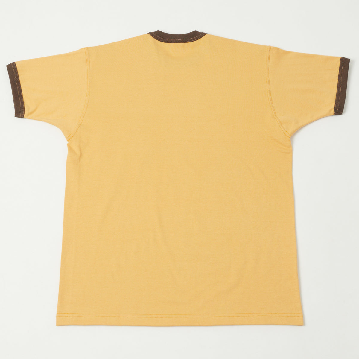 TOYS McCOY Ringer Pocket T-Shirt - Yellow/Charcoal