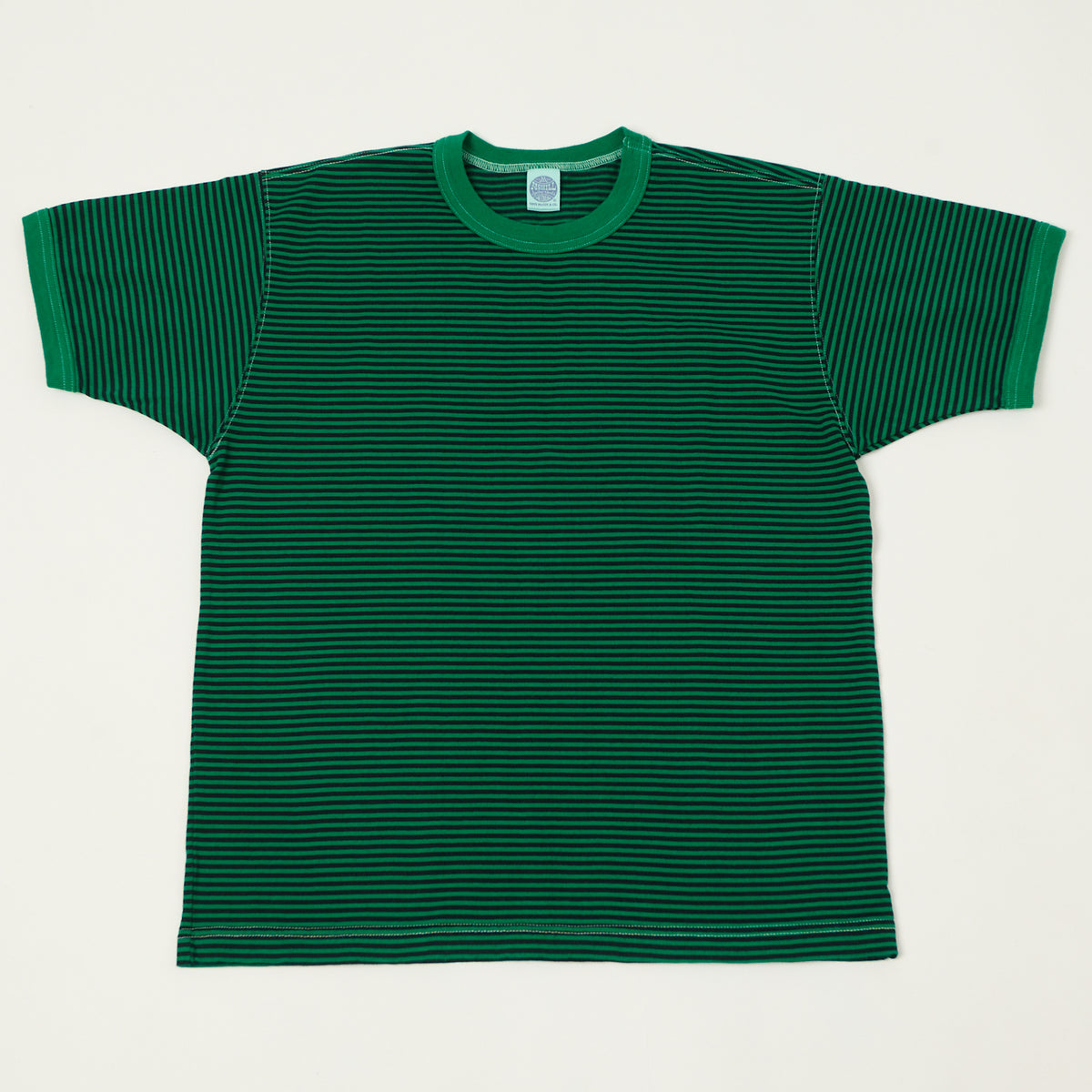 TOYS McCOY 'The Great American Hero' Stripe T-Shirt - Green/Black