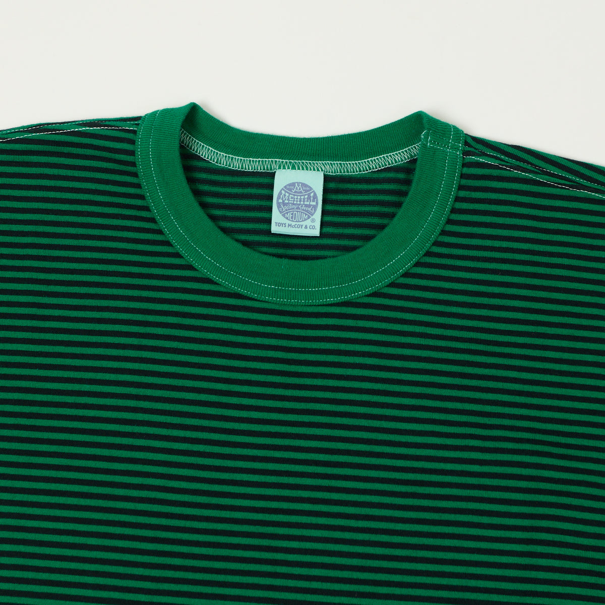TOYS McCOY 'The Great American Hero' Stripe T-Shirt - Green/Black