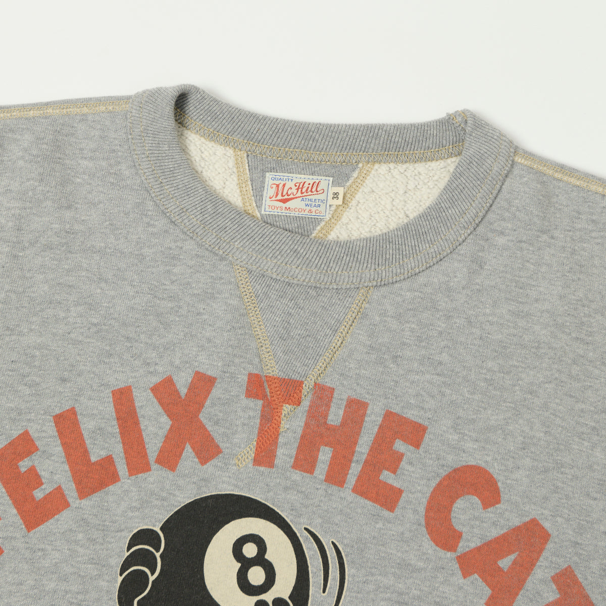 TOYS McCOY 'Felix 8 Ball' Sweatshirt - Ash