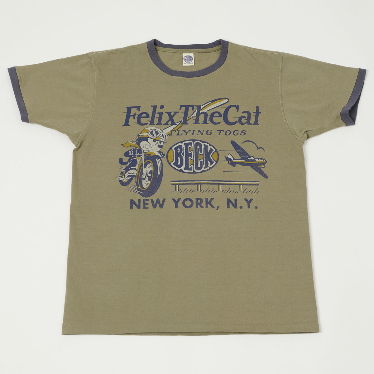 TOYS McCOY Felix The Cat 'Beck' Johnny Ringer T-Shirt - Olive