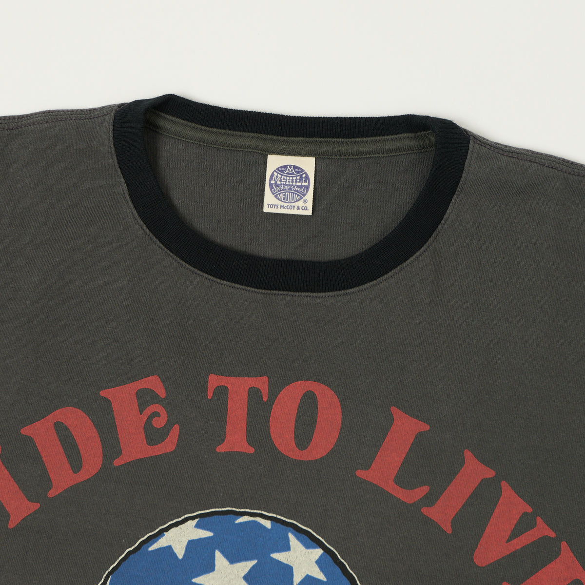 TOYS McCOY Woodstock 'Ride To Live 1969' Johnny Ringer T-Shirt - Black