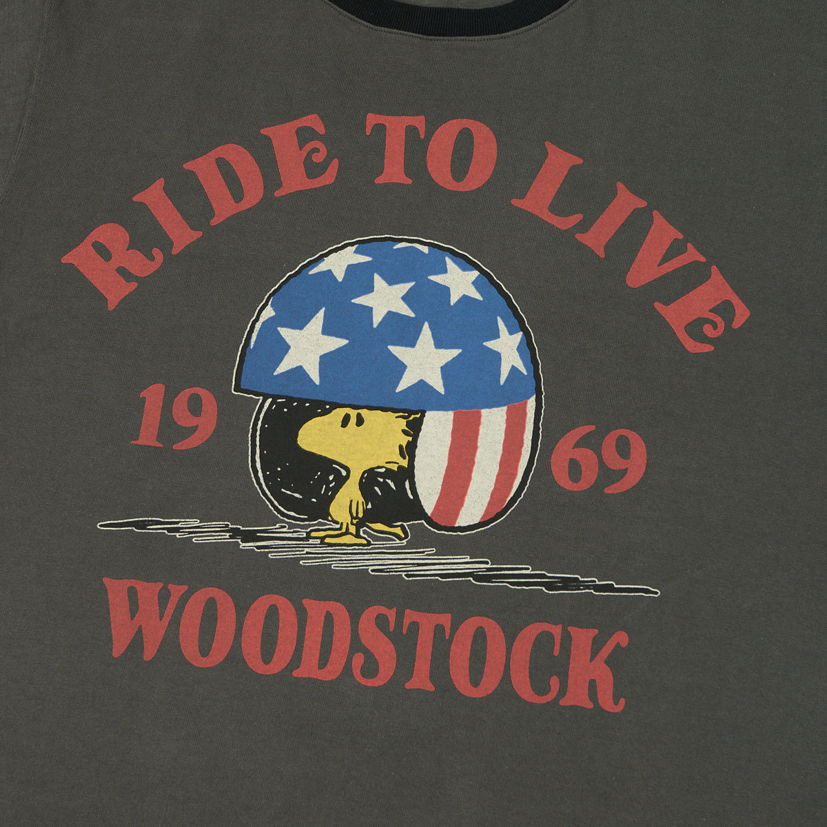 TOYS McCOY Woodstock 'Ride To Live 1969' Johnny Ringer T-Shirt - Black