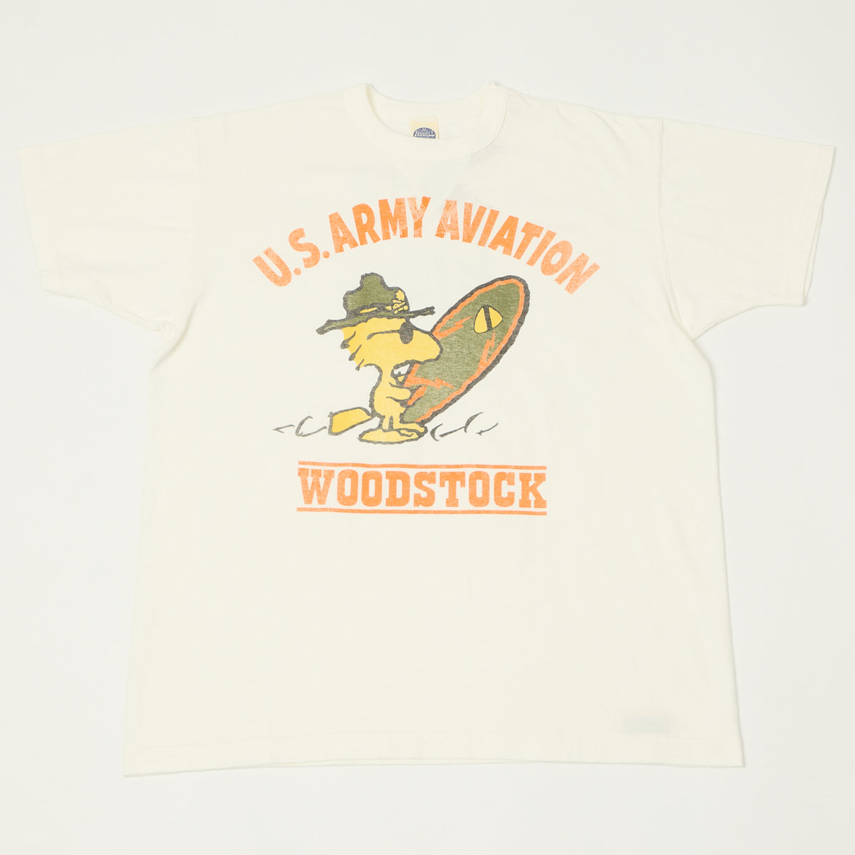TOYS McCOY Woodstock 'U.S. Army Aviation' T-Shirt - Off White