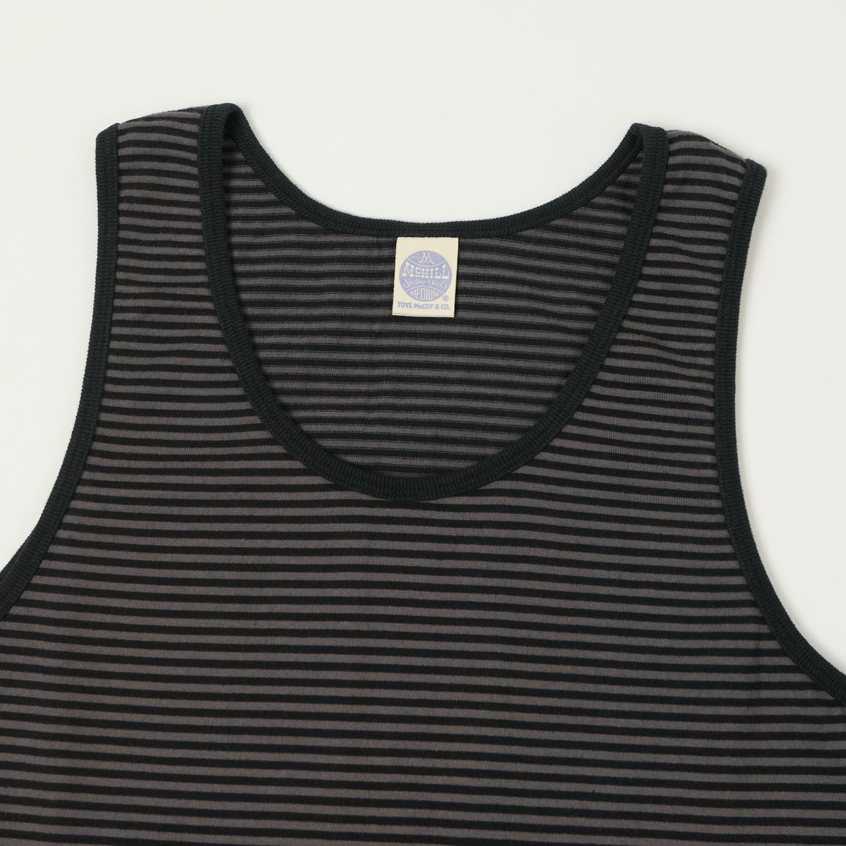 TOYS McCOY 'The Great American Hero' Stripe Tank Top - Grey/Black