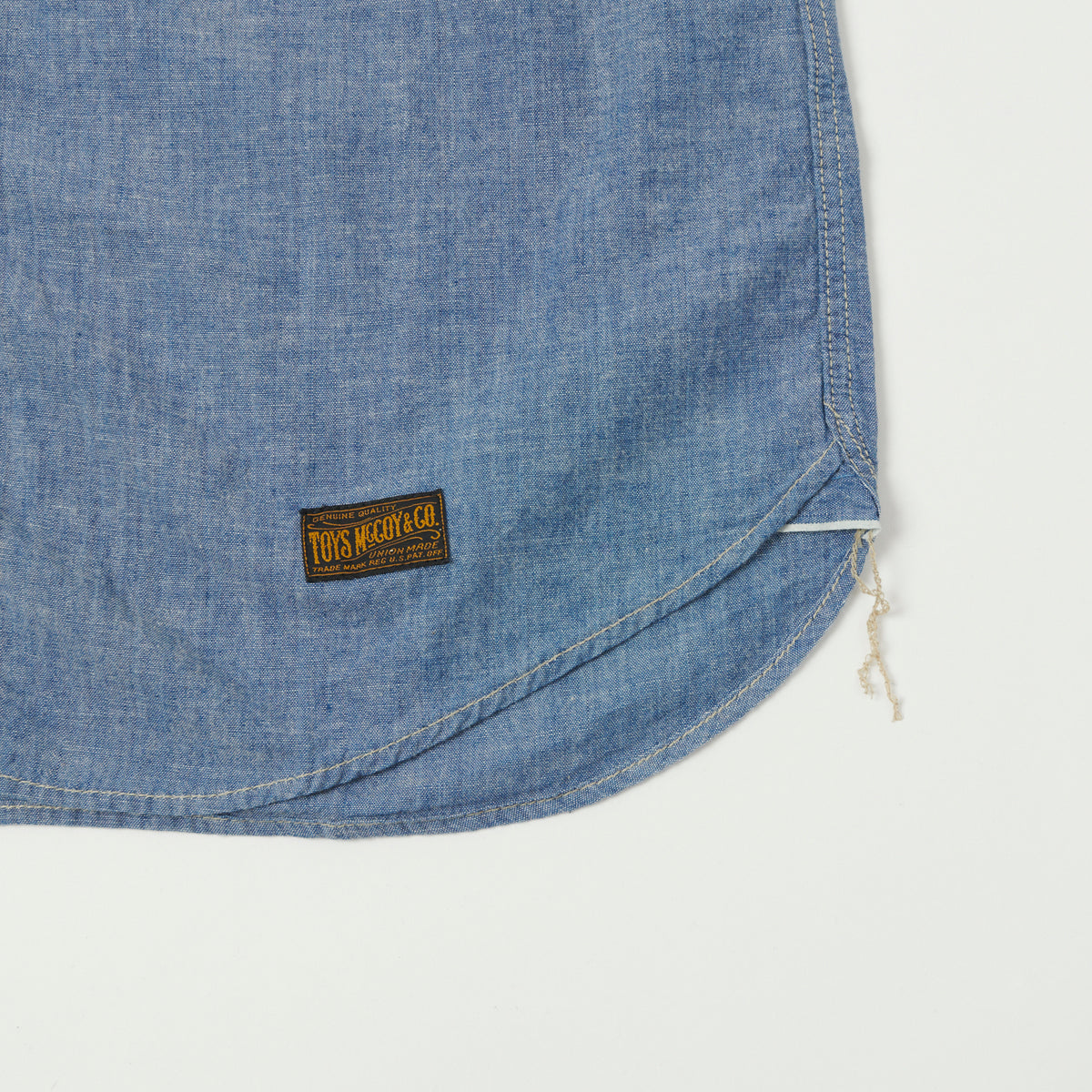 TOYS McCOY Short Sleeve Chambray Work Shirt - Blue
