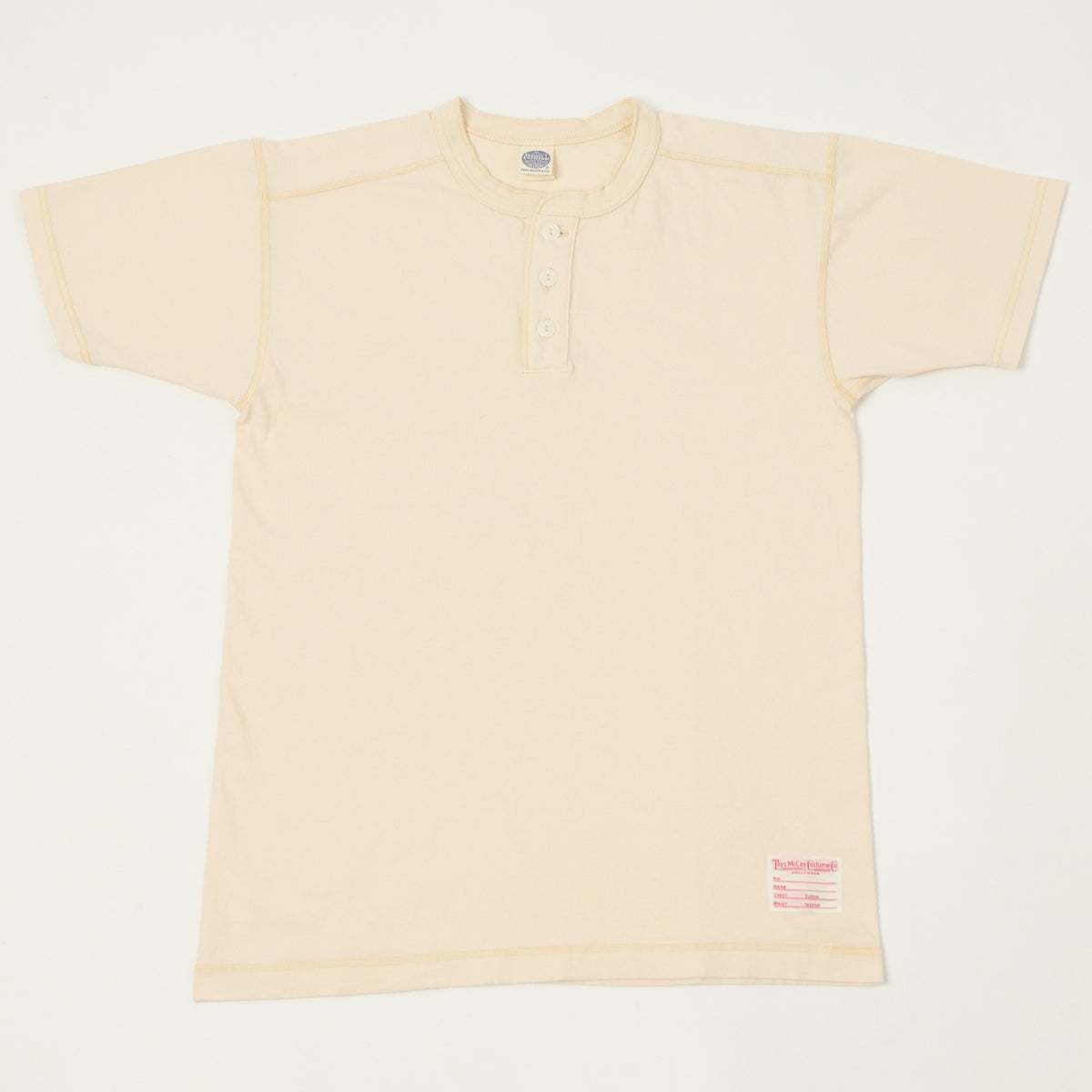 TOYS McCOY Union Henley T-Shirt - Natural