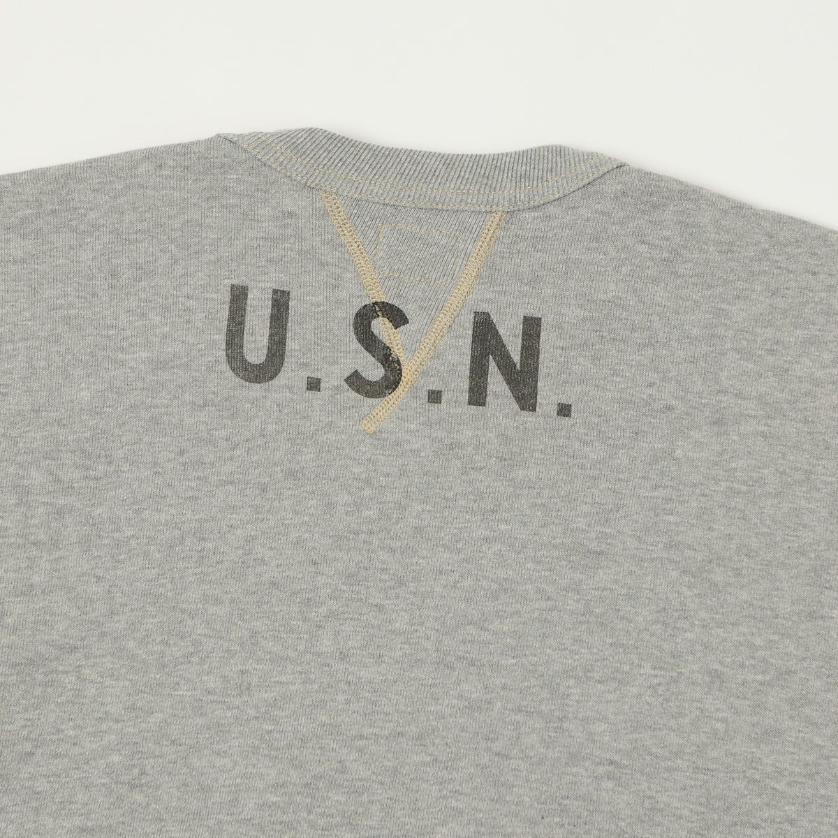 TOYS McCOY U.S.N Print Sweatshirt - Grey
