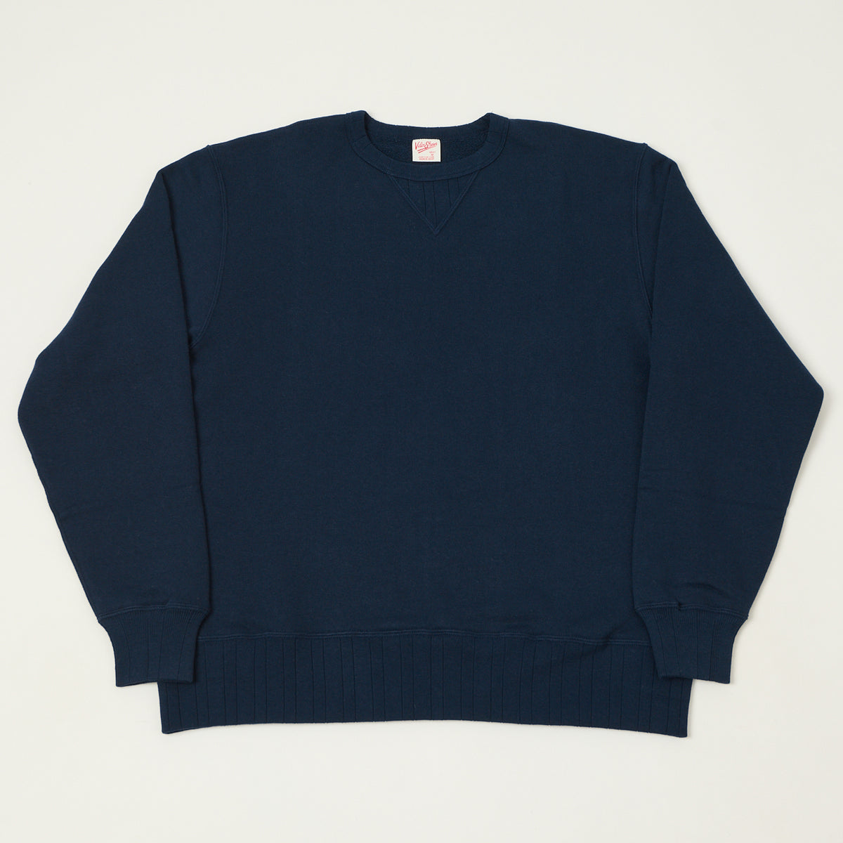 Velva Sheen Loopwheel Crew Sweat - Navy