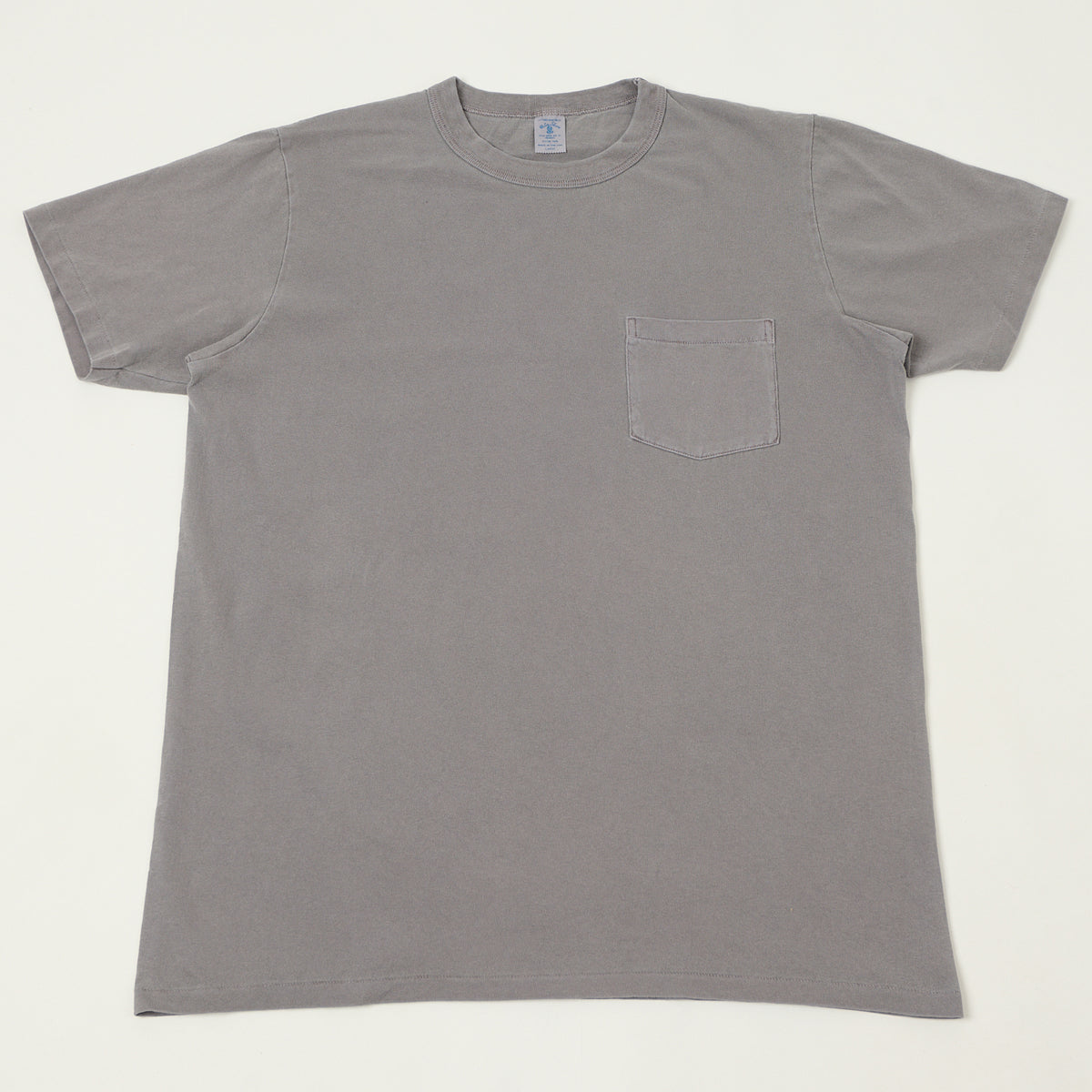 Velva Sheen Pigment Dyed Pocket T-Shirt - Grey