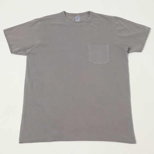 Velva Sheen Pigment Dyed Pocket T-Shirt - Grey