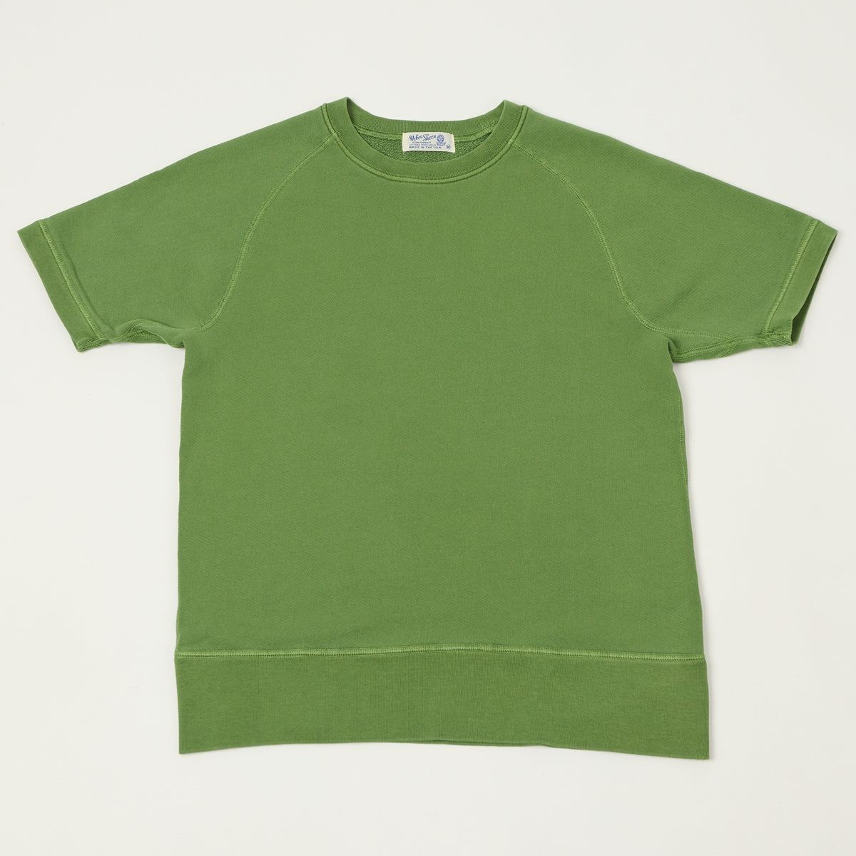 Velva Sheen Short Freedom Sleeve Sweat - Grass Green
