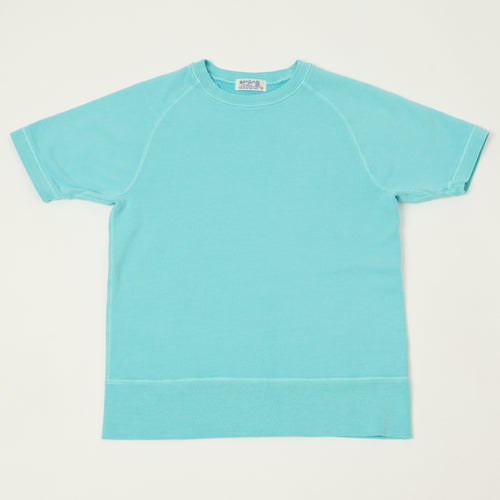 Velva Sheen Short Freedom Sleeve Sweat - Teal