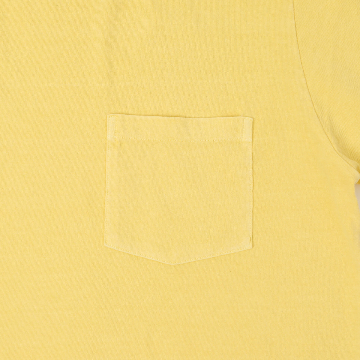 Velva Sheen Pigment Dyed Pocket T-Shirt - Yellow