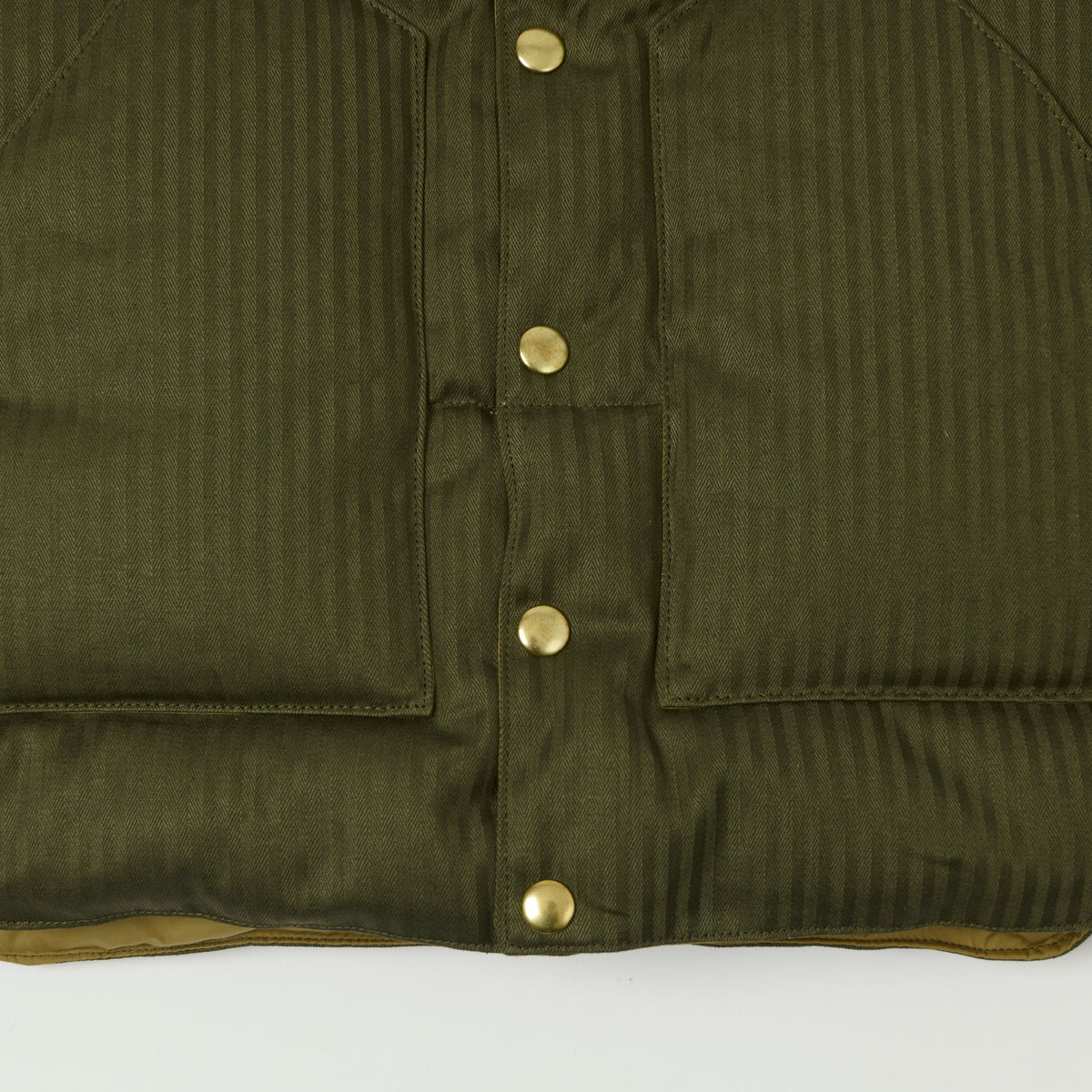 Warehouse & Co x Rocky Mountain Featherbed Down Vest - Olive Drab