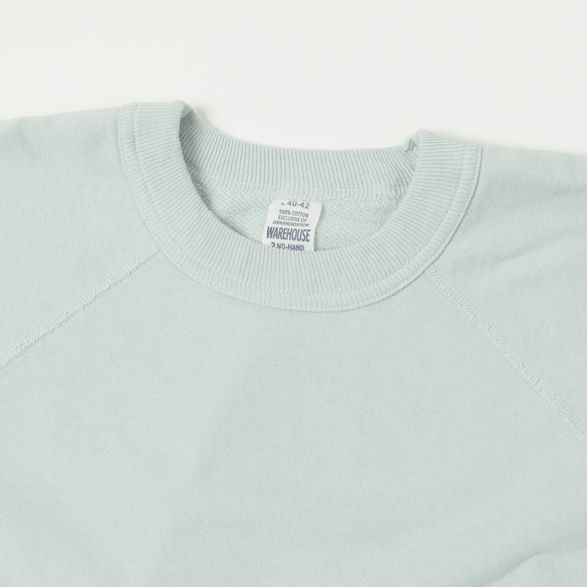 Warehouse & Co 4105 Short Sleeve Pocket Sweatshirt - Sax