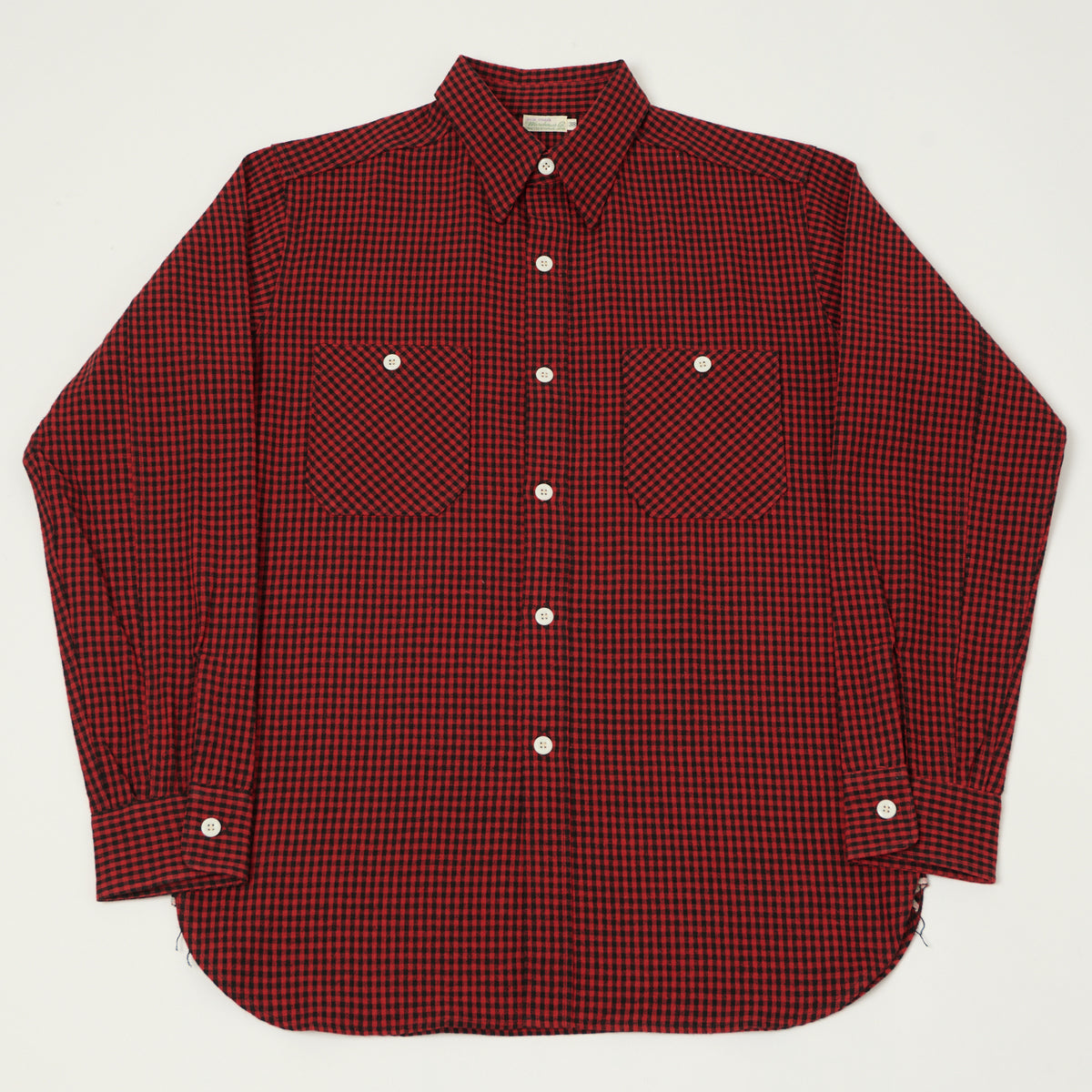 Warehouse & Co 3055 Duck Digger Gingham Work Shirt - Red