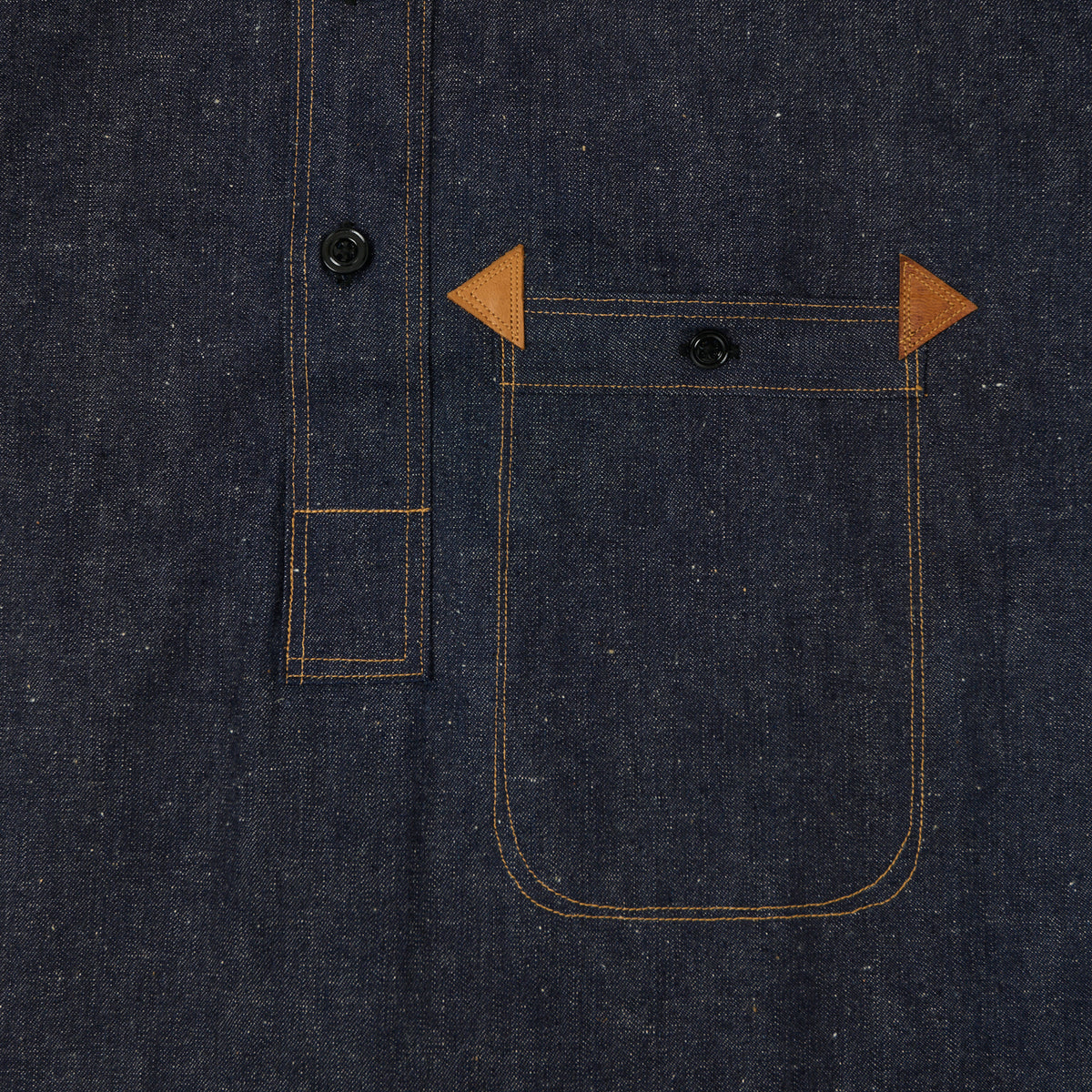 Warehouse & Co 2213 'Greenebaum' 1880s Heavy Leather Bound Jacket - Indigo Denim