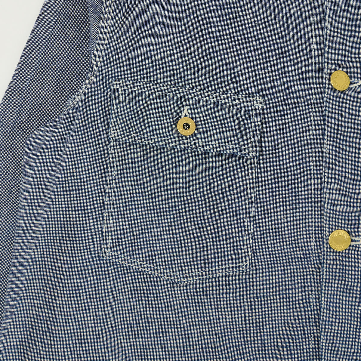 Warehouse & Co 2195 Pincheck Coverall - Indigo
