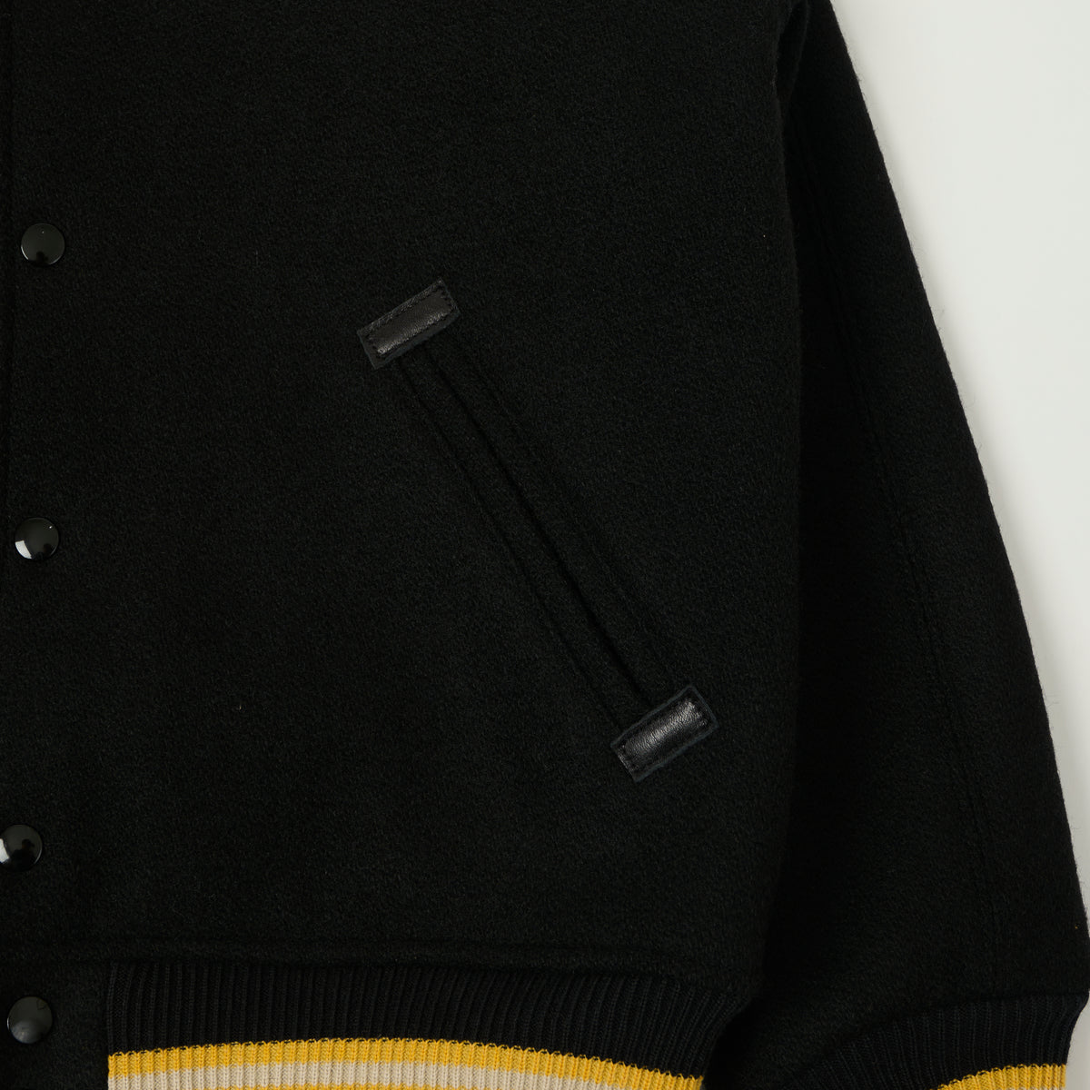 Warehouse & Co 2239 'Bodies' 1950s Army Varsity Jacket - Black