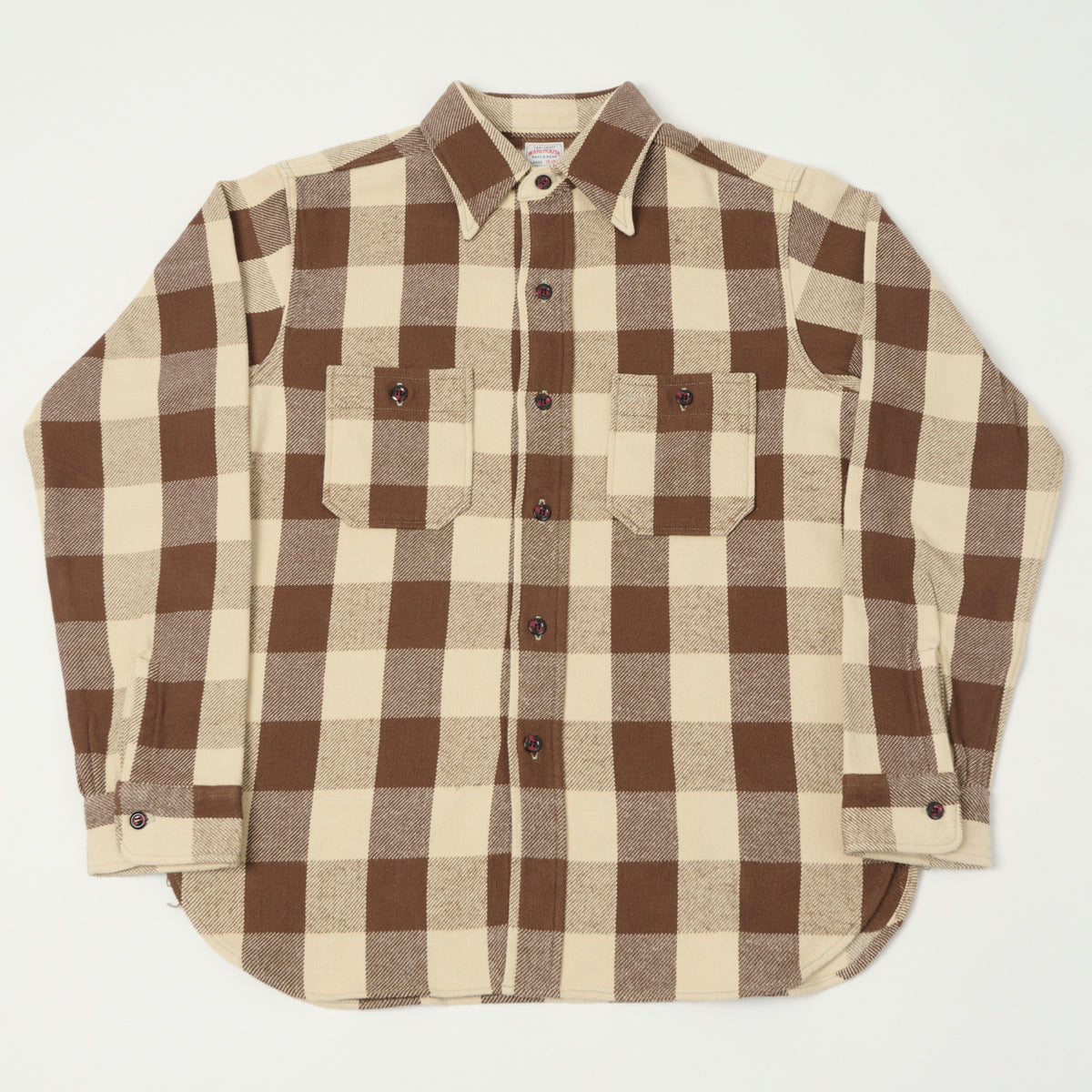 Warehouse & Co 3104 Buffalo Check Flannel Shirt - Brown
