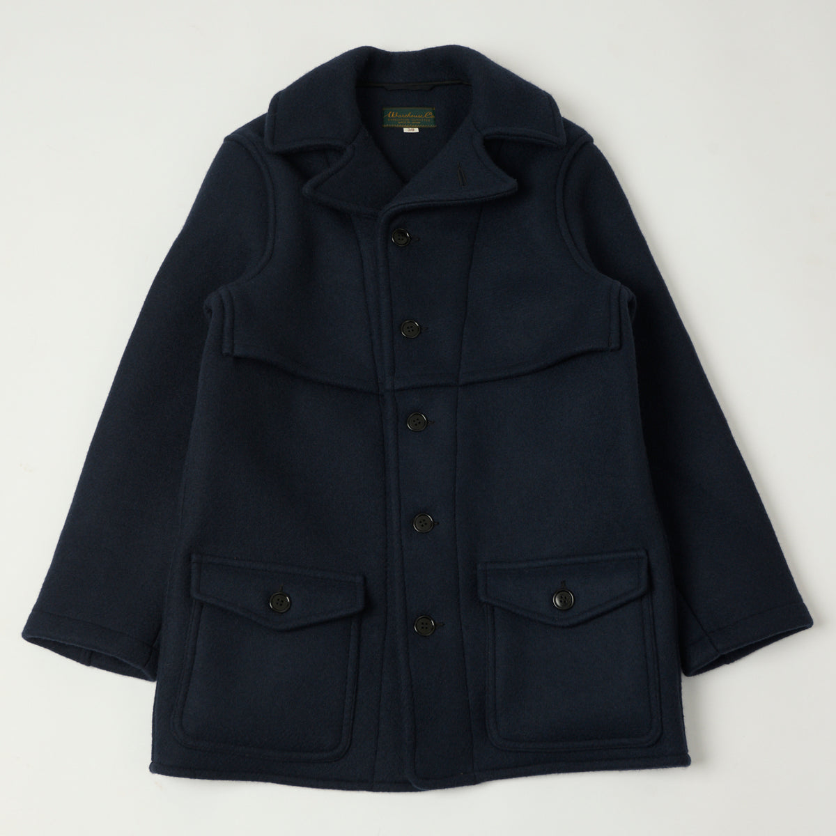 Warehouse & Co 2228 1930'S U.S. Army Wool Mackinaw Coat  -  Dark Navy