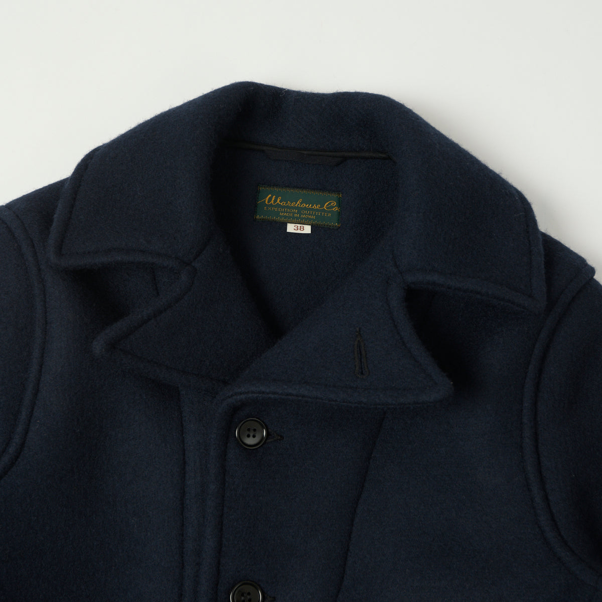 Warehouse & Co 2228 1930'S U.S. Army Wool Mackinaw Coat  -  Dark Navy