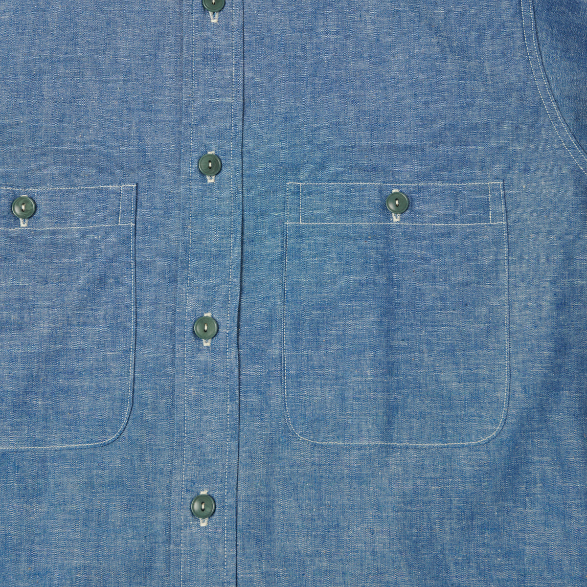 Warehouse & Co 3044 Duck Digger U.S. Navy Chambray Shirt - Sax