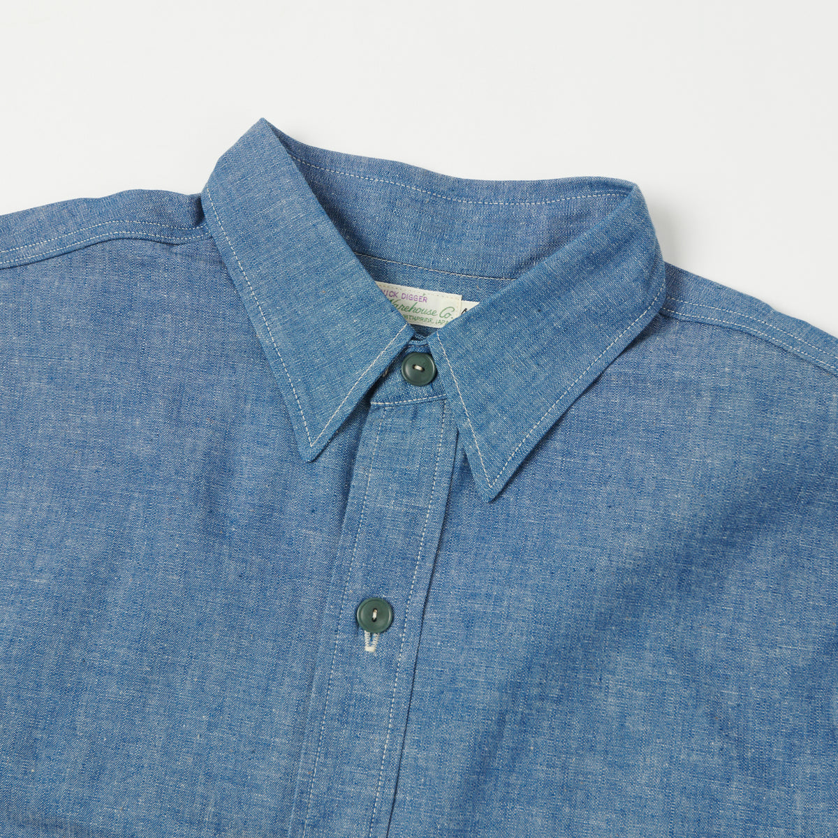 Warehouse & Co 3044 Duck Digger U.S. Navy Chambray Shirt - Sax