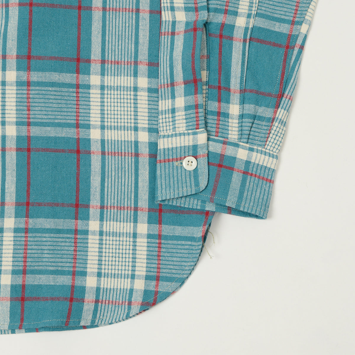 Warehouse & Co 3055 Duck Digger Plaid Work Shirt - Sax