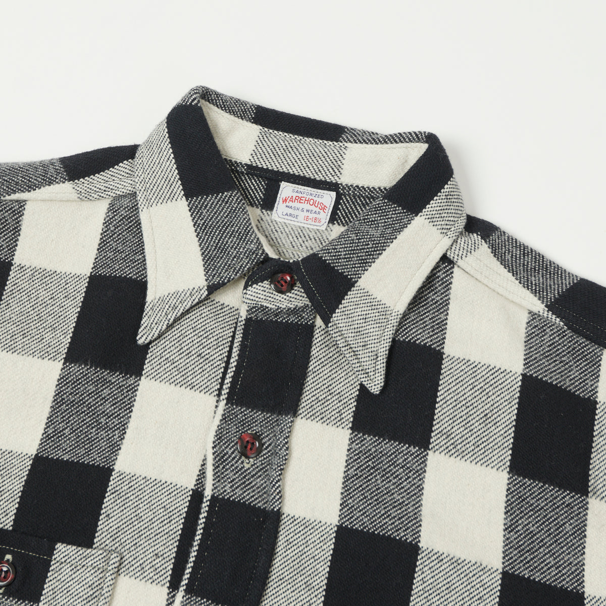 Warehouse & Co 3104 Buffalo Check Flannel Shirt - Black