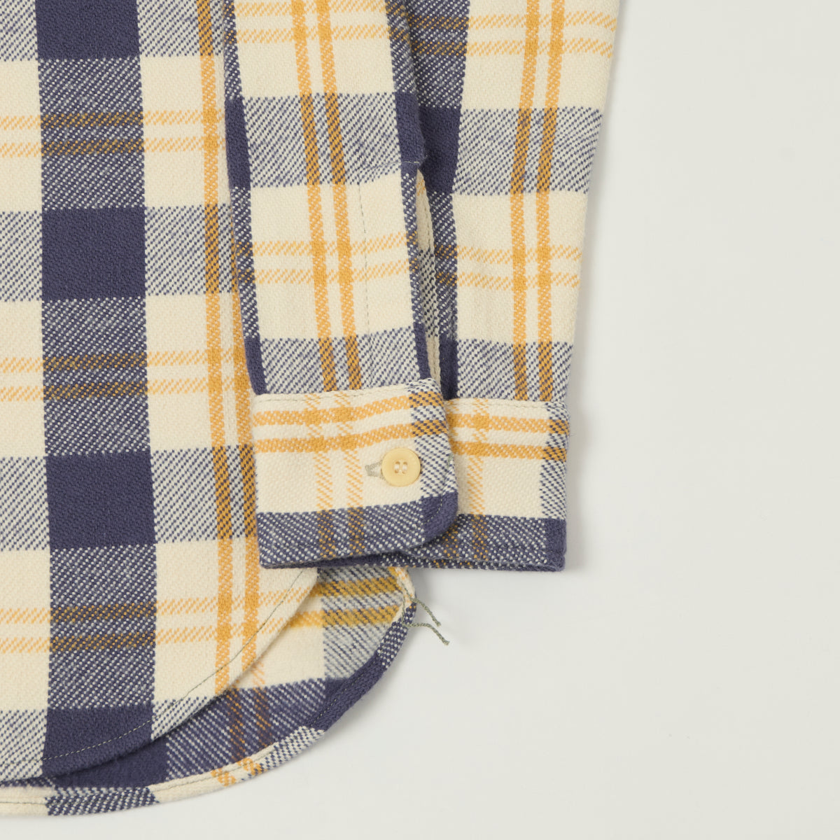 Warehouse & Co 3104 Plaid Flannel Shirt - Navy/Off White